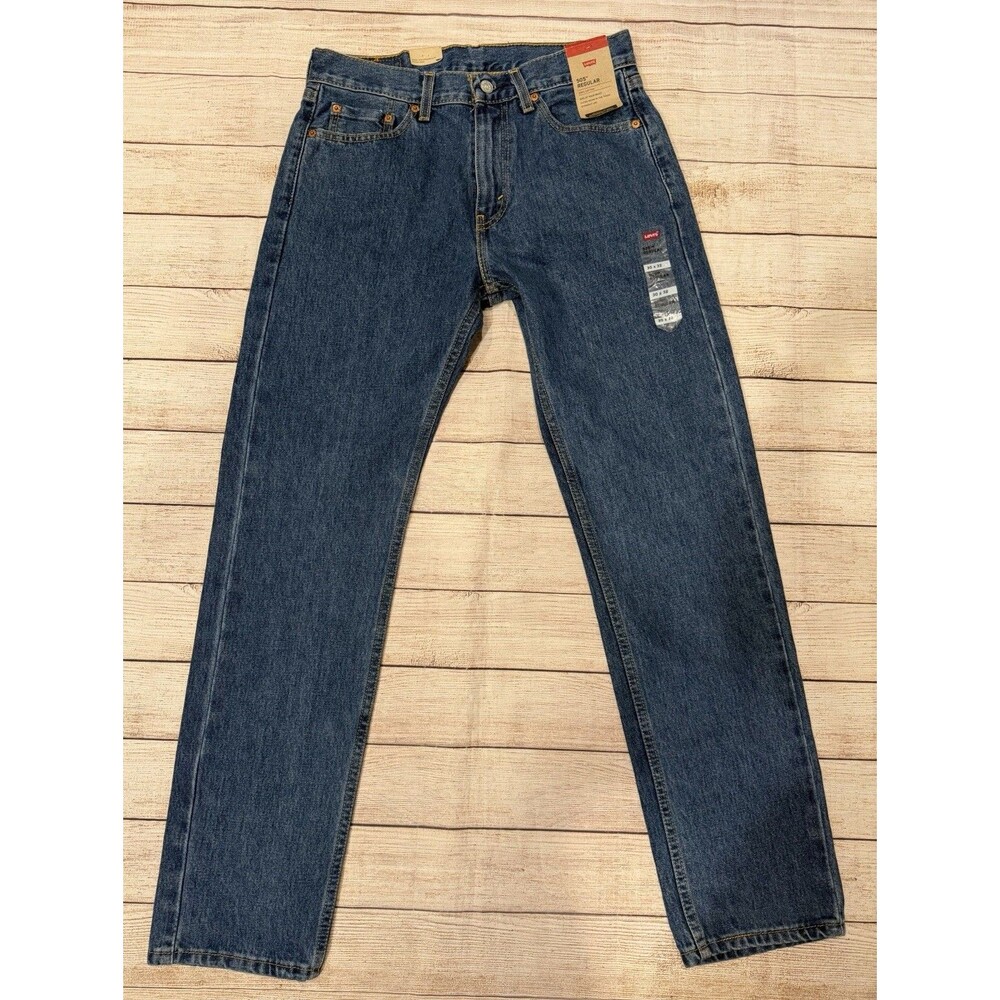 Levi’s 505 Regular Jeans Straight Leg Stretch Men’s 30x32 New With Tags